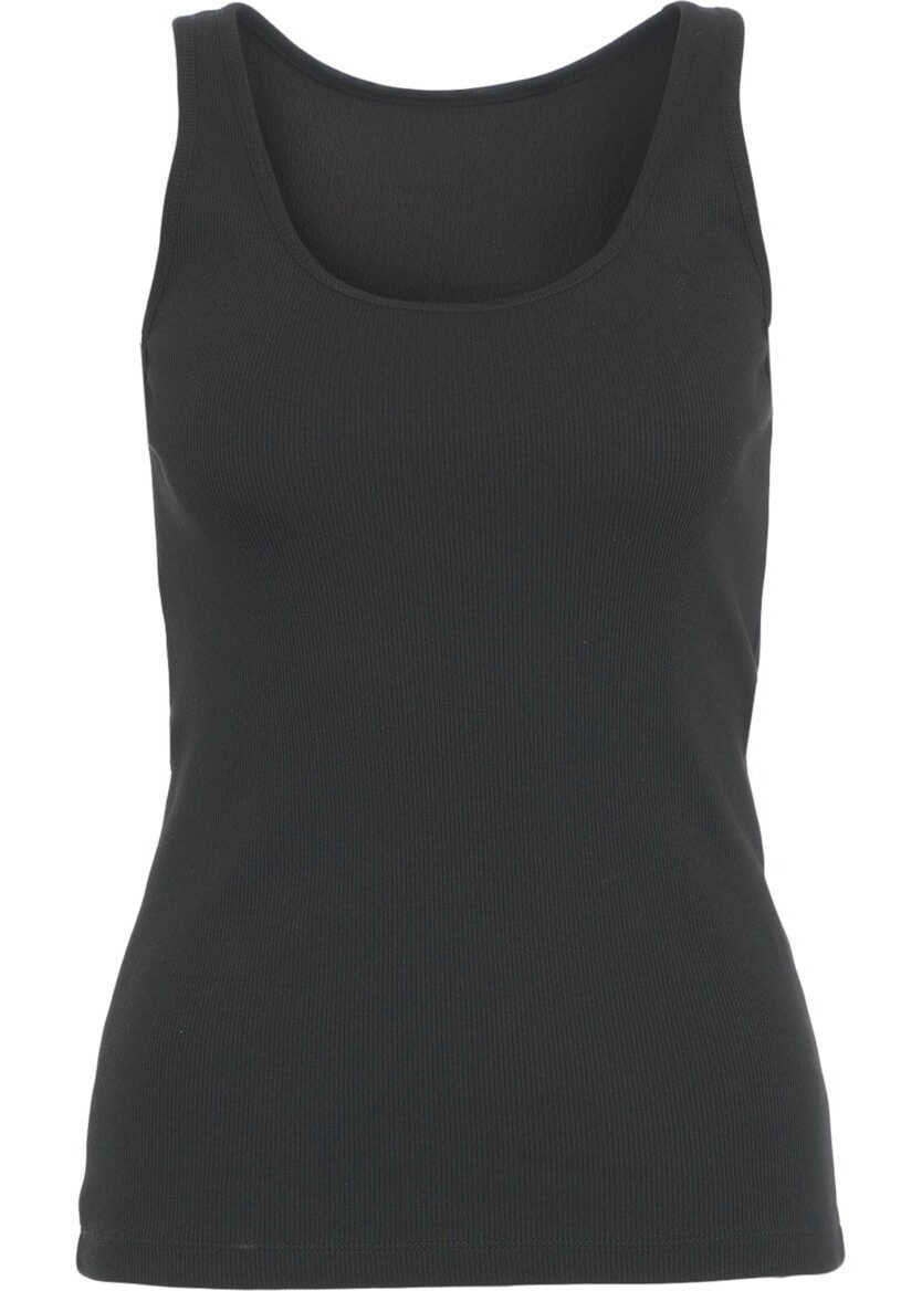 Tricouri Jucca Ribbed tank top Black Femei (BM 17469448) 2