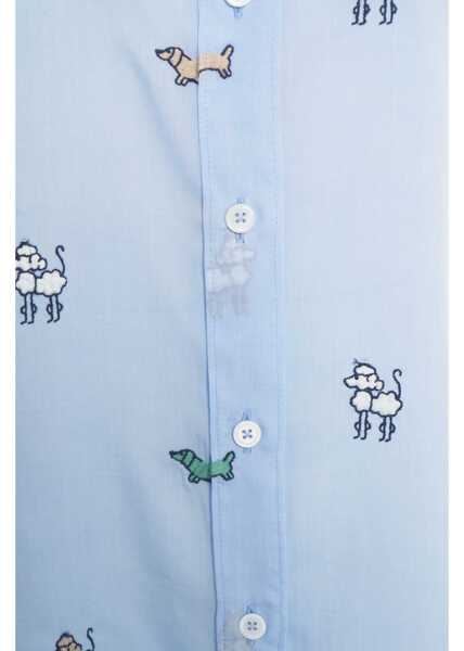 Bluze Himons Blouse with embroideries Blue Femei (BM 17469454) 4