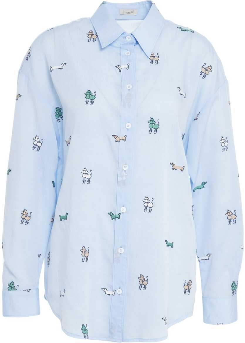 Bluze Himons Blouse with embroideries Blue Femei (BM 17469454) 1