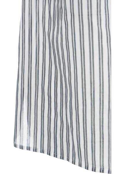 Bluze Himons Striped blouse with bow tie detail Blue Femei (BM 17469457) 5