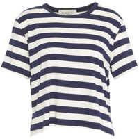 Tricouri Striped cropped t-shirt Femei