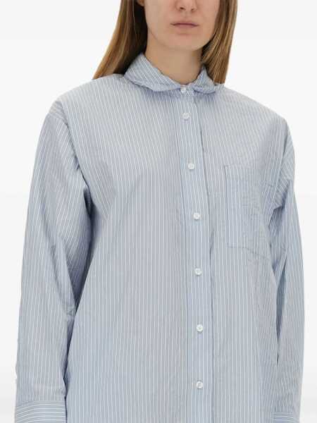 Rochii scurte Michael Kors Striped shirt dress Blue Femei (BM 17469481) 4