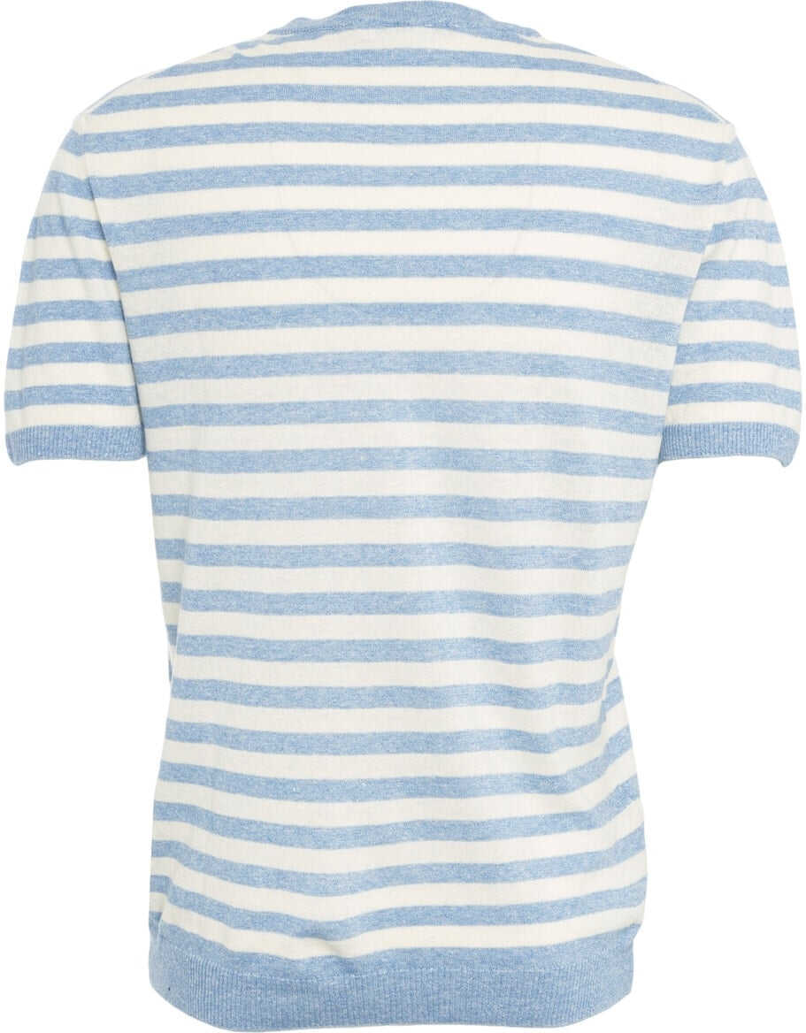 Tricouri Daniele Fiesoli Striped t-shirt Blue Barbati (BM 17469508) 3