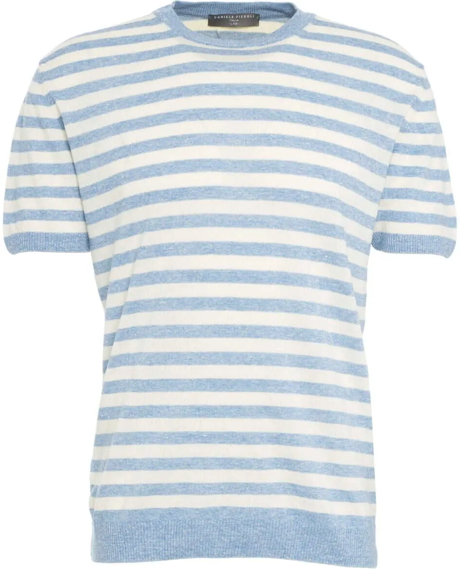 Tricouri Daniele Fiesoli Striped t-shirt Blue Barbati (BM 17469508) 1