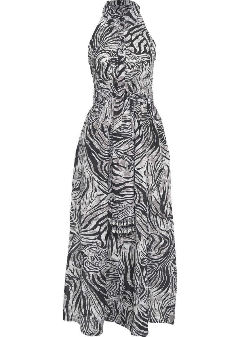 Rochii lungi Connor & Blake Dress with animal print Michelle Grey Femei (BM 17469523) 1