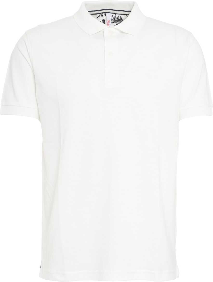 Tricouri Polo Sun68 Polo shirt with logo embroidery White Barbati (BM 17469532) 1