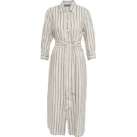 Rochii lungi Shirt dress with waist belt Femei