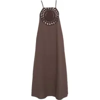 Rochii casual Midi dress with crochet embroidery Femei