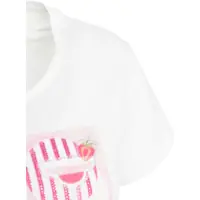 Tricouri Dama - Tricouri Liu Jo T-shirt with print and rhinestones White Femei (BM 17469595) - B-mall.ro