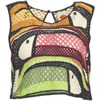 Tricouri Crochet top with pattern Femei