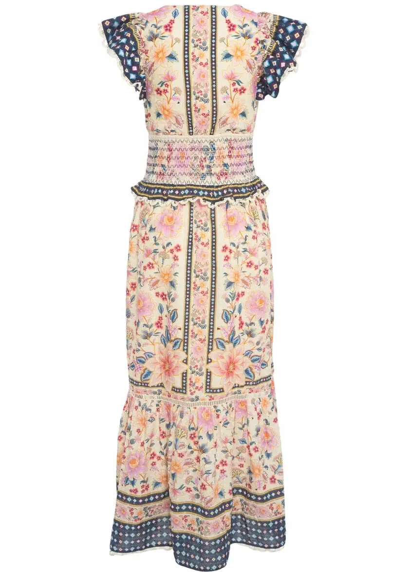 Rochii lungi Farmrio Maxi dress with floral print Multicolor Femei (BM 17469637) 3