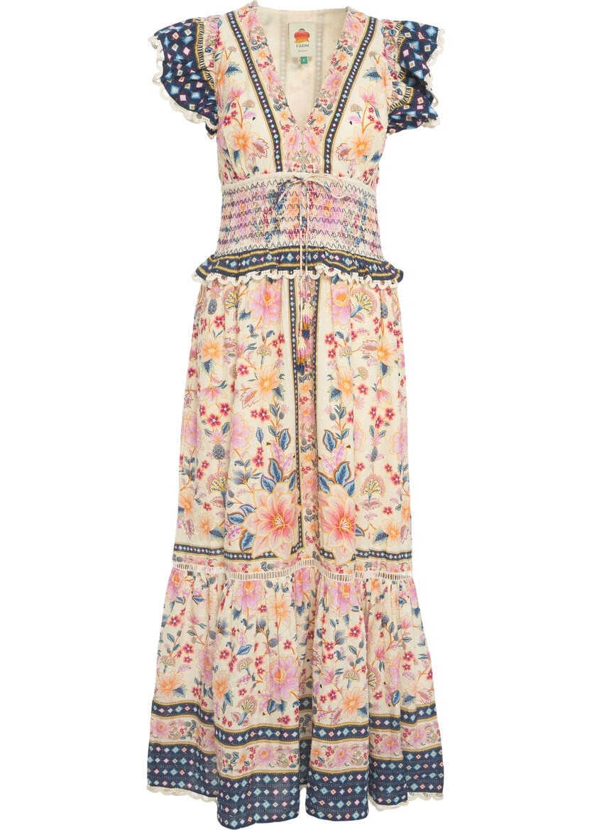 Rochii lungi Farmrio Maxi dress with floral print Multicolor Femei (BM 17469637) 1