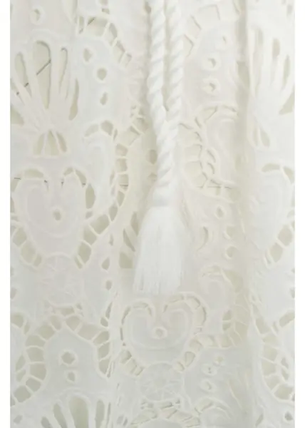 Rochii scurte Farmrio Mini dress with perforated embroidery White Femei (BM 17469643) 5