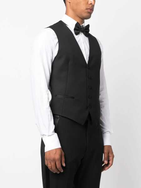 Veste costum Tagliatore Wool Vest BLACK Barbati (BM 17469970) 3
