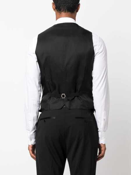 Veste costum Tagliatore Wool Vest BLACK Barbati (BM 17469970) 4
