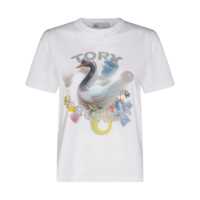 Tricouri Tory Burch Cotton Crew-Neck T-Shirt Femei