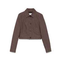 Geci Max Mara Carp Cropped Denim Jacket Clothing Femei