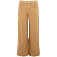 Blugi Cigala'S Beige 'Bell Palazzo' Jeans In Stretch Cotton Femei