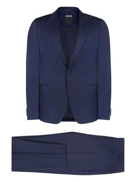Costume ZEGNA Zegna Wool Blend Two-Piece Suit BLUE Barbati (BM 17471211) 1