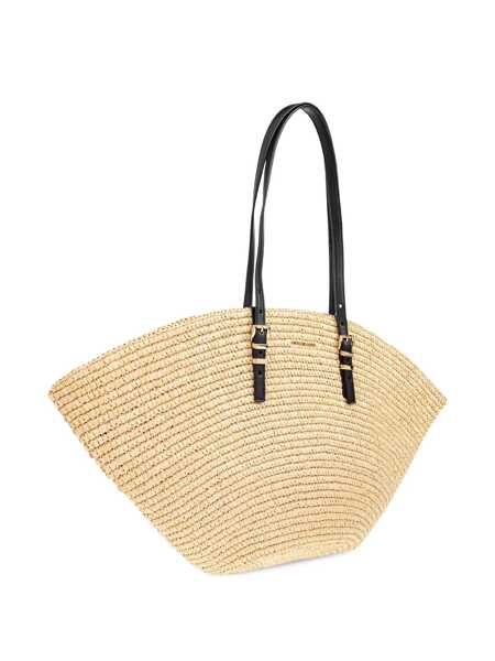 Genti de umar Michael Kors Michael Kors Shoulder Bag In Beige With Top Two Adjustable Top Handles NATURALE E NERO Femei (BM 17471214) 4