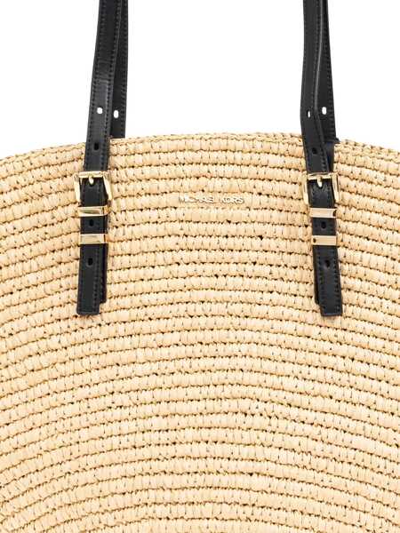 Genti de umar Michael Kors Michael Kors Shoulder Bag In Beige With Top Two Adjustable Top Handles NATURALE E NERO Femei (BM 17471214) 5