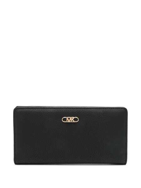 Portofele Michael Kors Michael Kors Black Calf Leather Wallet Black Femei (BM 17471262) 1