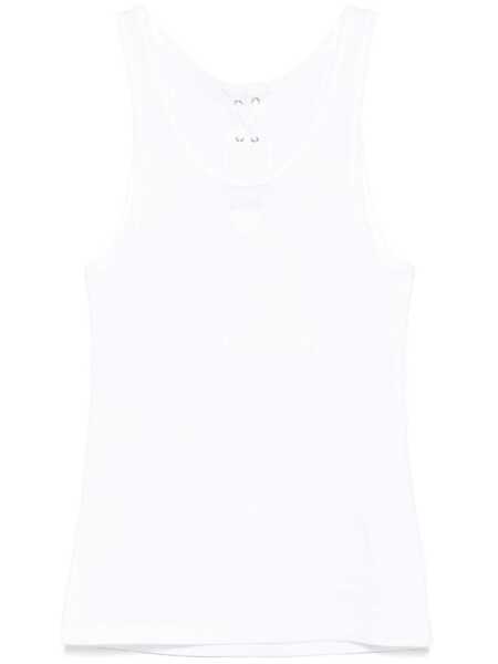 Topuri Prada Prada Cotton Tank Top WHITE Femei (BM 17471346) 1
