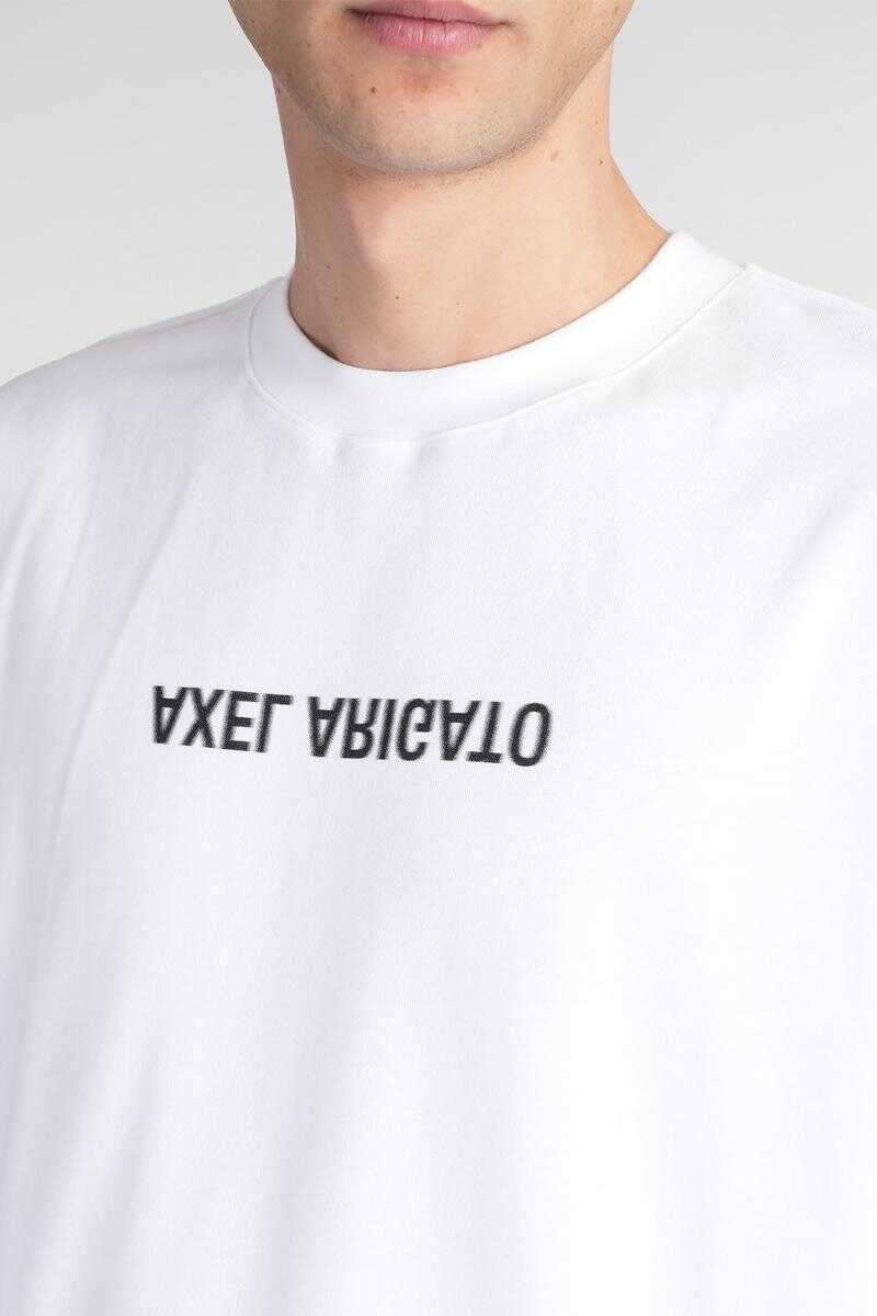 Tricouri AXEL ARIGATO Axel Arigato Distort Washed T-Shirt WHITE Barbati (BM 17471373) 5