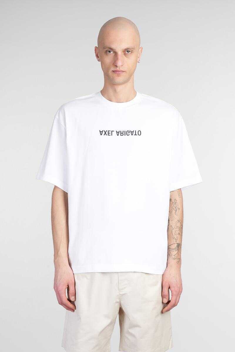Tricouri AXEL ARIGATO Axel Arigato Distort Washed T-Shirt WHITE Barbati (BM 17471373) 1