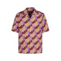 Camasi Gucci Printed Cotton Poplin Shirt Barbati