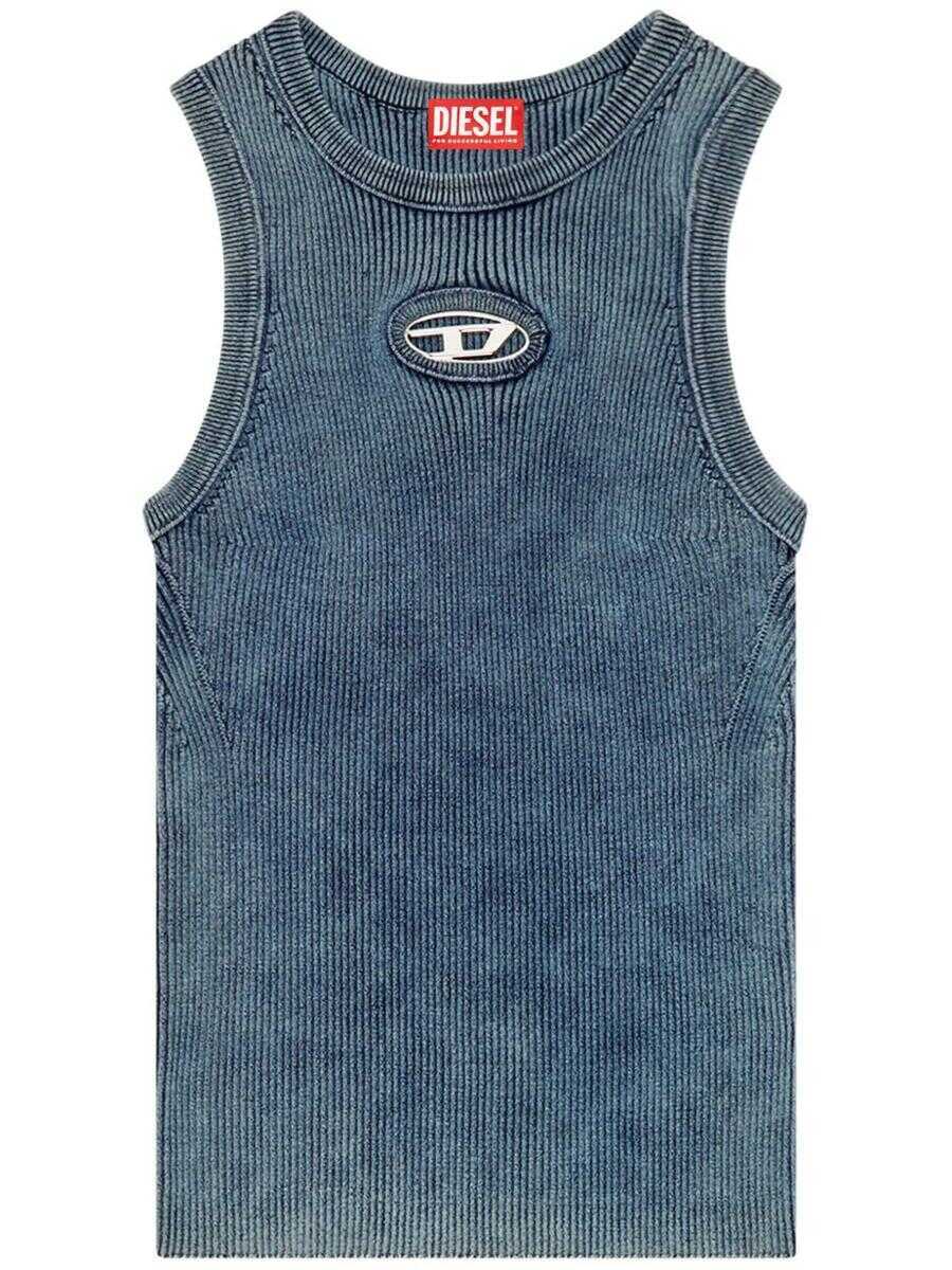 Topuri Diesel Diesel M-Anchor-A-Sl Ribbed Tank BLUE Femei (BM 17472573) 1