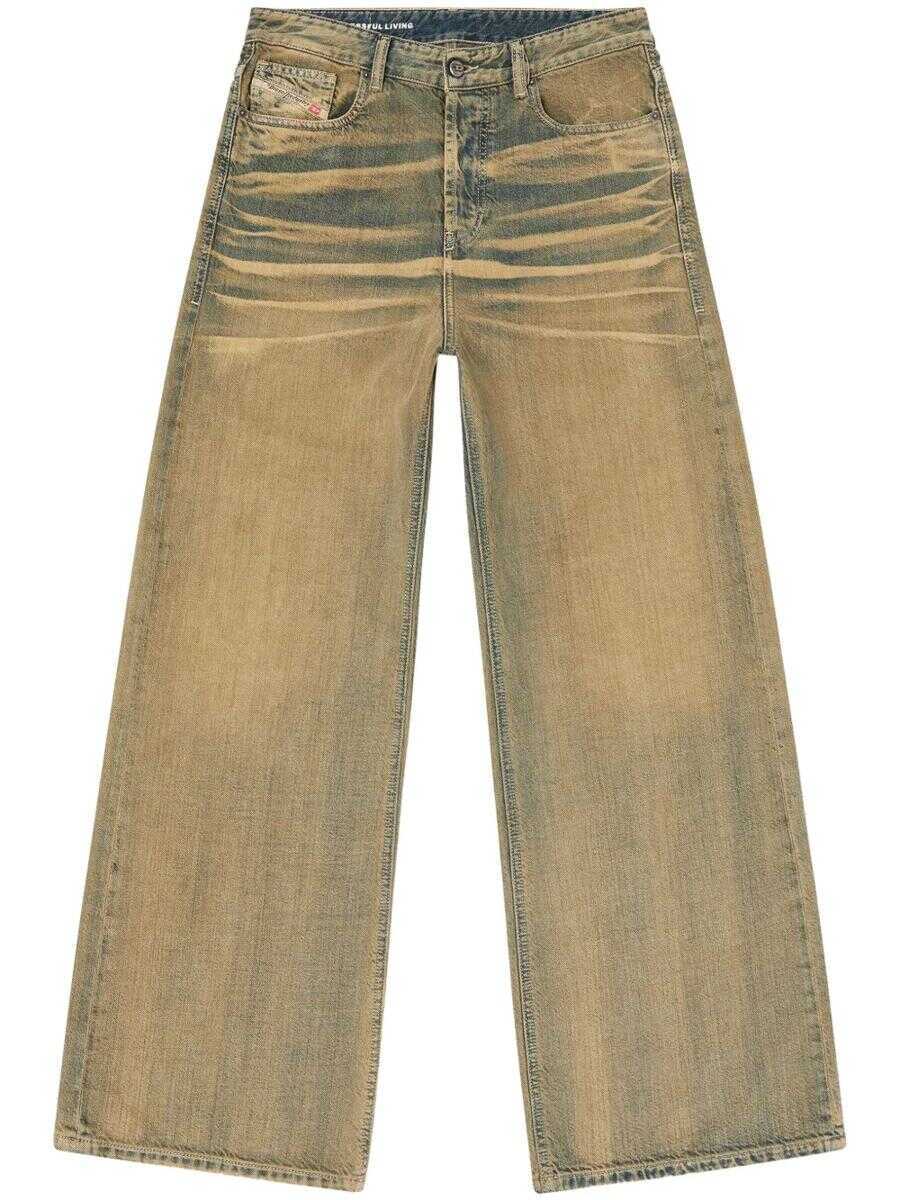 Blugi Diesel Diesel D-Sire Wide Leg Jeans 1996 BLUE Femei (BM 17472597) 1