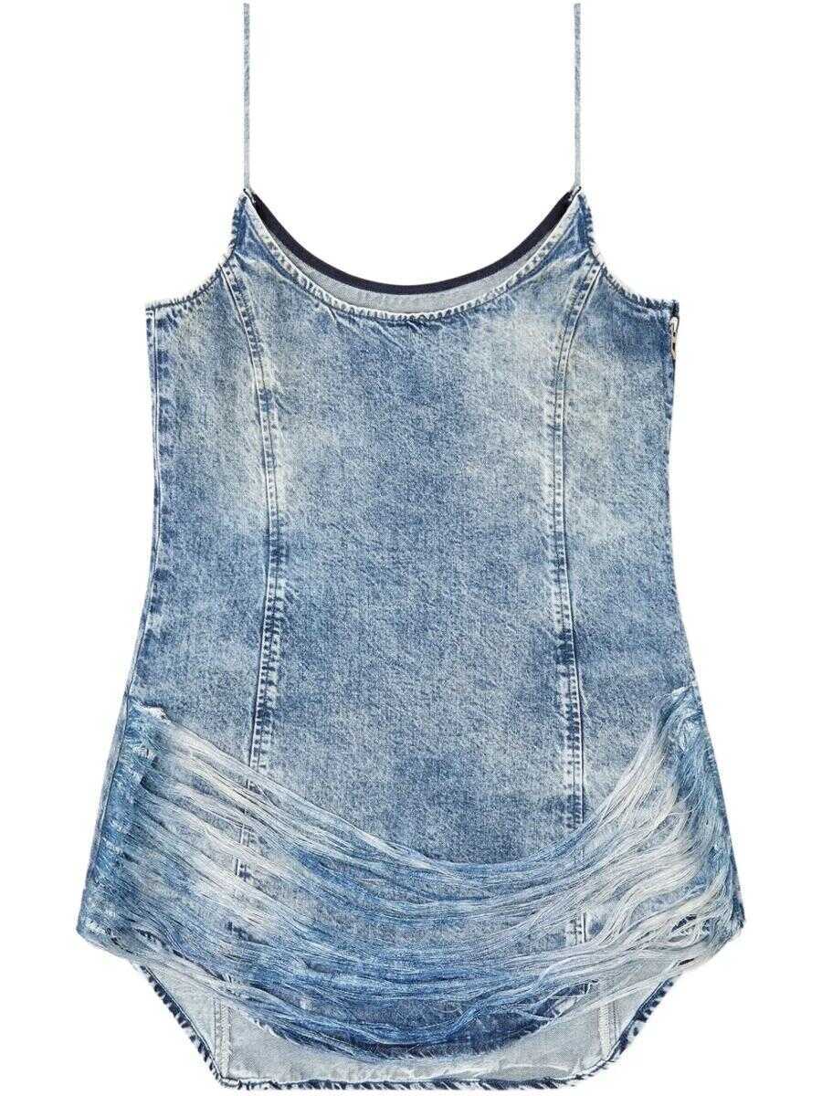 Rochii Diesel Diesel De-Dra Mini Dress BLUE Femei (BM 17472666) 1