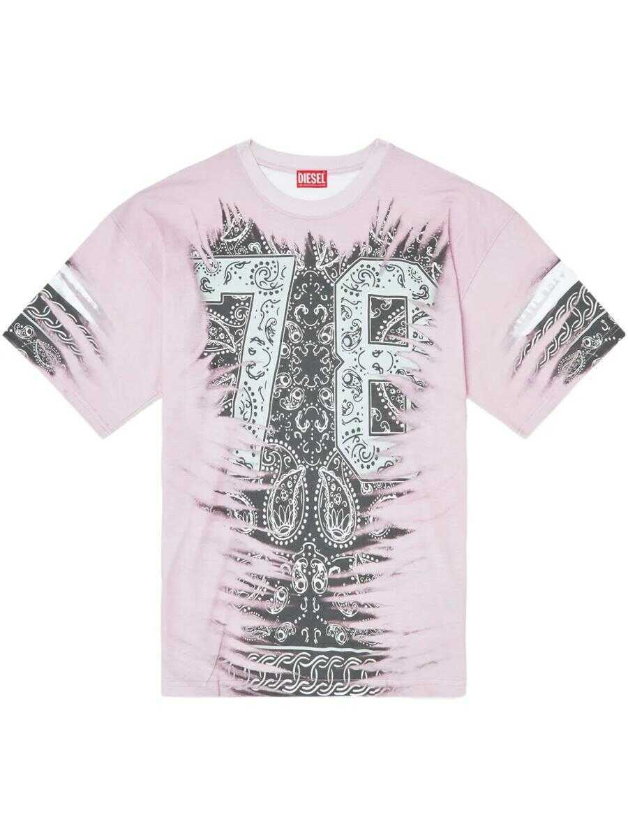 Tricouri Diesel Diesel Bandana Print T-Shirt Multicolor Barbati (BM 17472681) 1