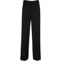 Pantaloni casual Calvin Klein High-Waist Wide-Leg Trousers Femei