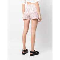Pantaloni casual MSGM Dama - Pantaloni casual MSGM Msgm Printed Cotton Shorts MULTICOLOR Femei (BM 17474691) - B-mall.ro