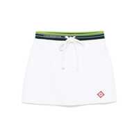 Fuste Casablanca Mini Skirt In White With Coulisse Femei