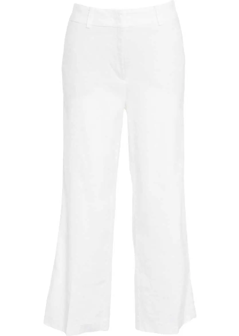 Pantaloni eleganti Cambio Linen pants California White Femei (BM 17476297) 1
