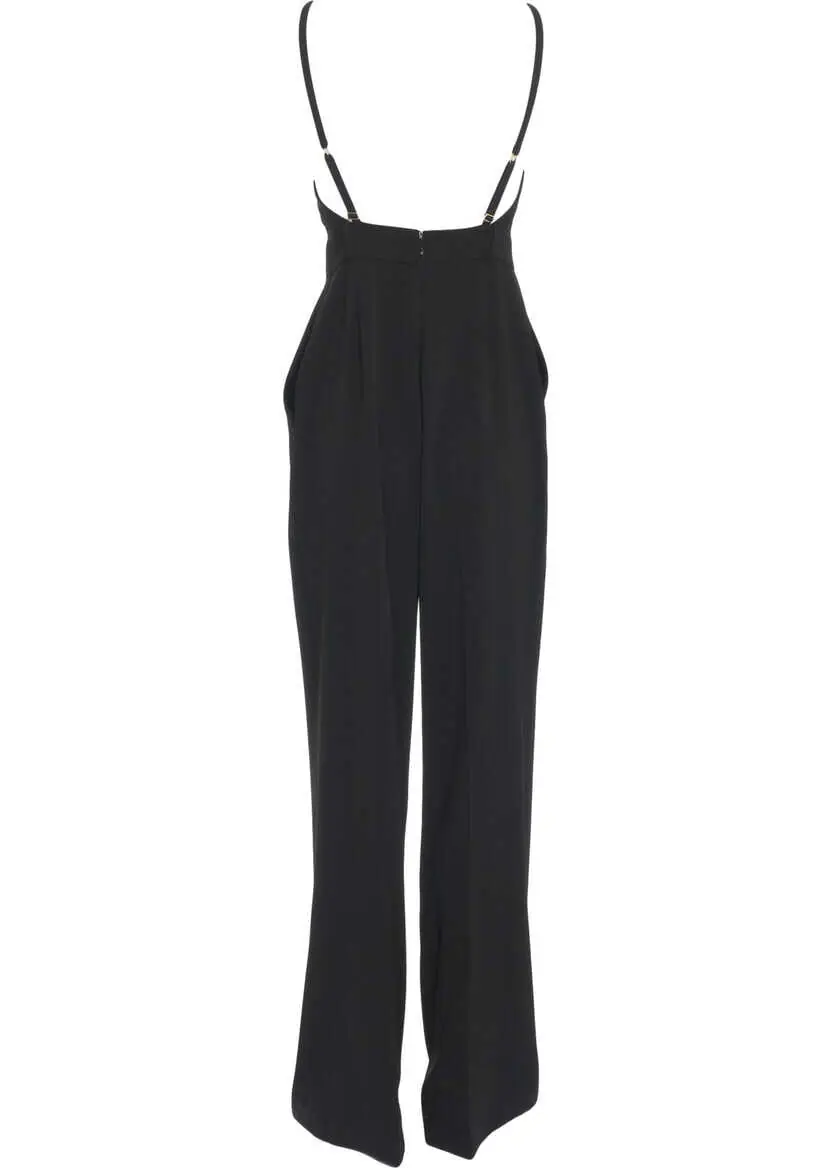 Salopete Elisabetta Franchi Crpe jumpsuit Black Femei (BM 17476300) 3