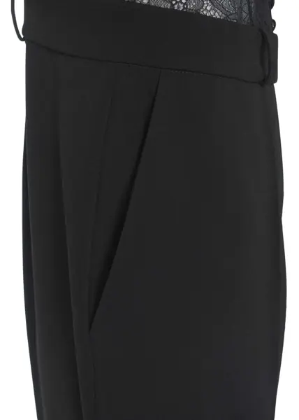 Salopete Elisabetta Franchi Crpe jumpsuit Black Femei (BM 17476300) 4
