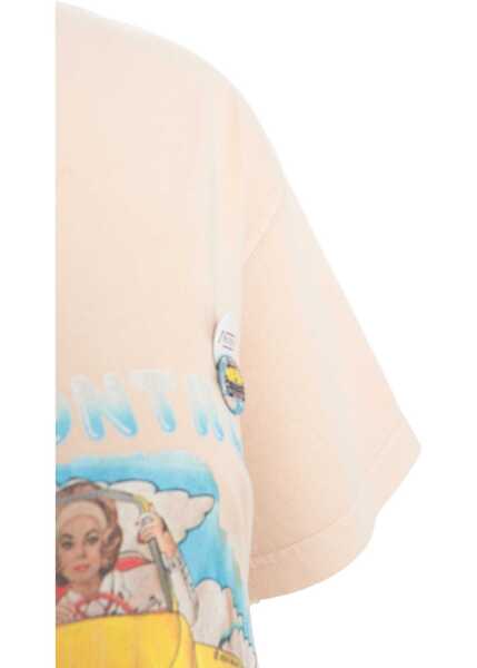 Tricouri NEWTONE T-shirt with print Control Beige Femei (BM 17476363) 4