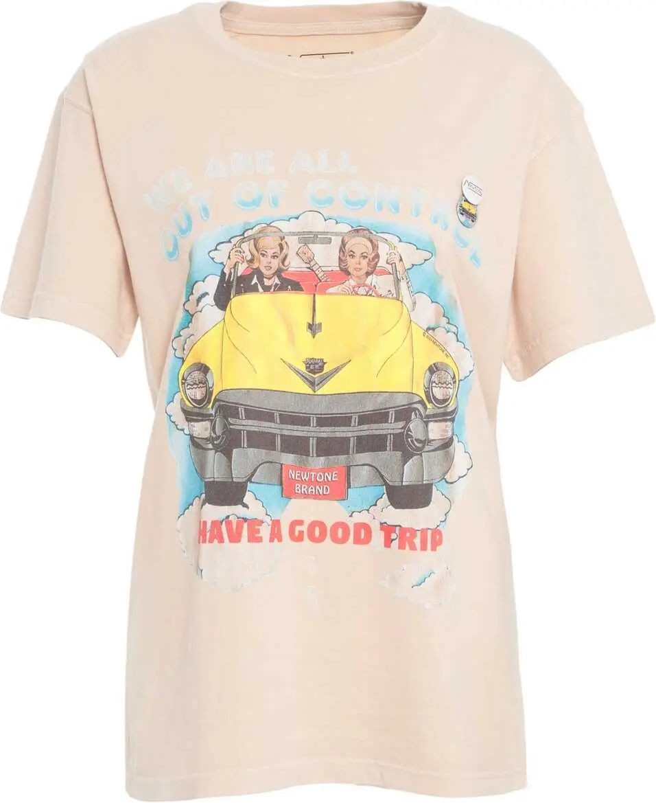 Tricouri NEWTONE T-shirt with print Control Beige Femei (BM 17476363) 1