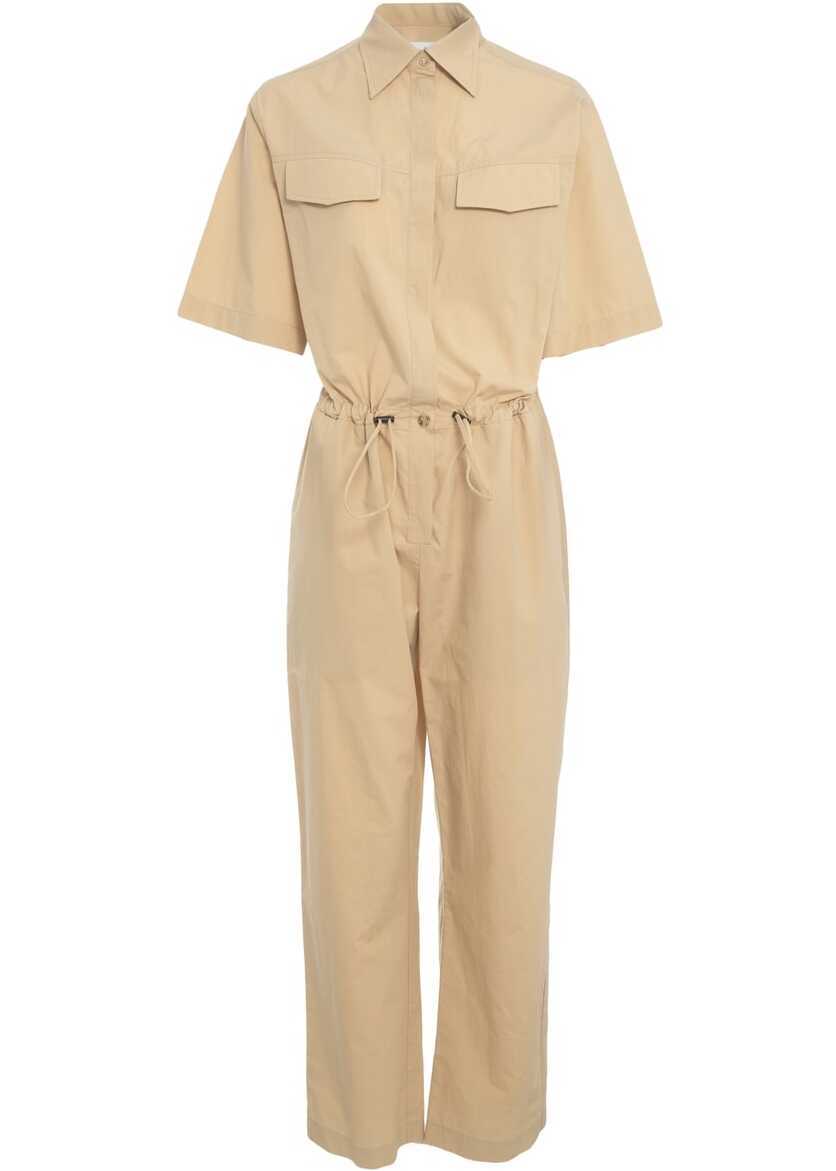 Salopete Otto d ame Jumpsuit in poplin Beige Femei (BM 17476420) 1