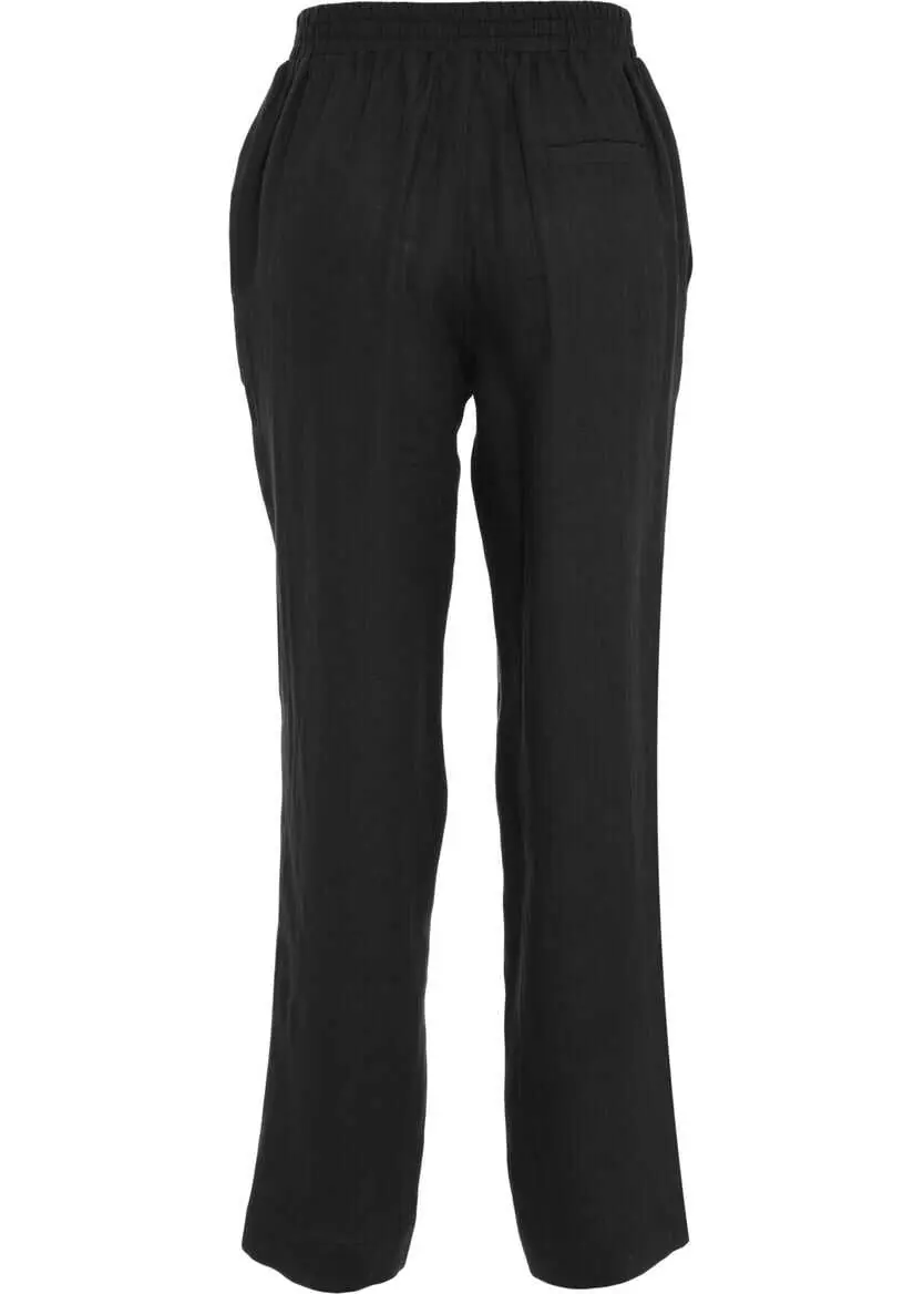 Pantaloni casual Kaos Linen pants Black Femei (BM 17476510) 3