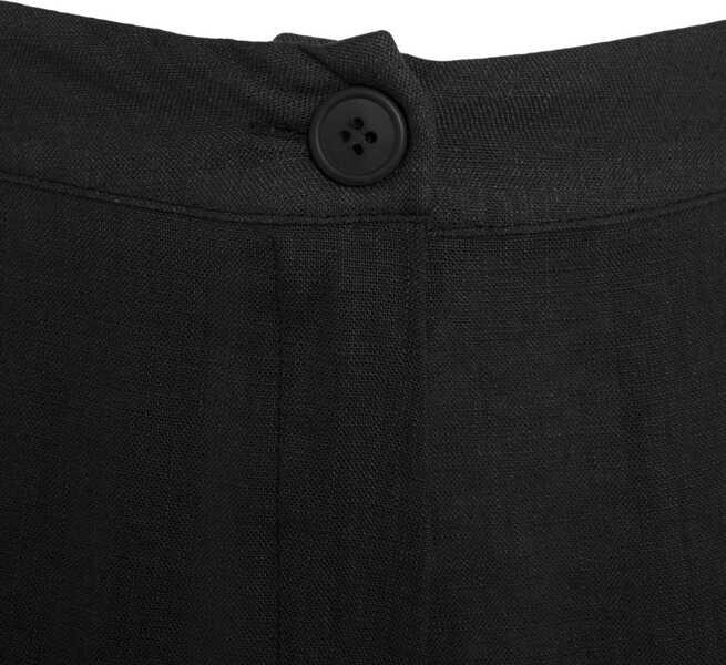 Pantaloni casual Kaos Linen pants Black Femei (BM 17476510) 4