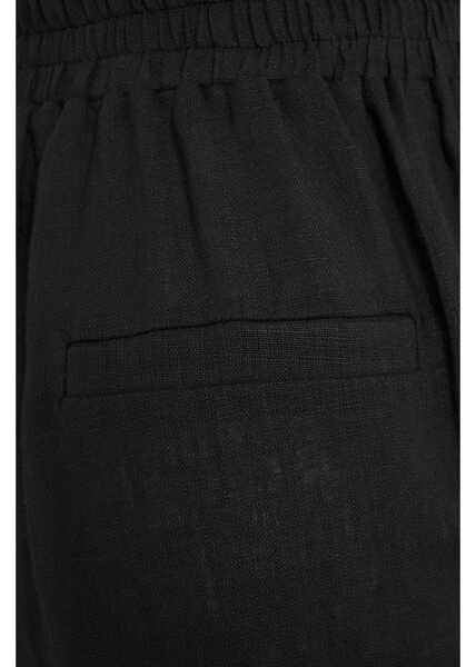 Pantaloni casual Kaos Linen pants Black Femei (BM 17476510) 5