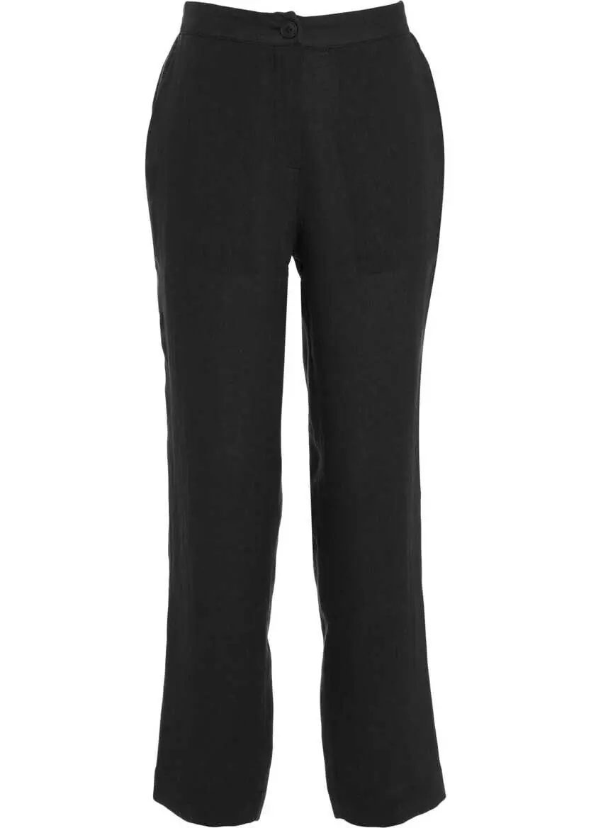 Pantaloni casual Kaos Linen pants Black Femei (BM 17476510) 1