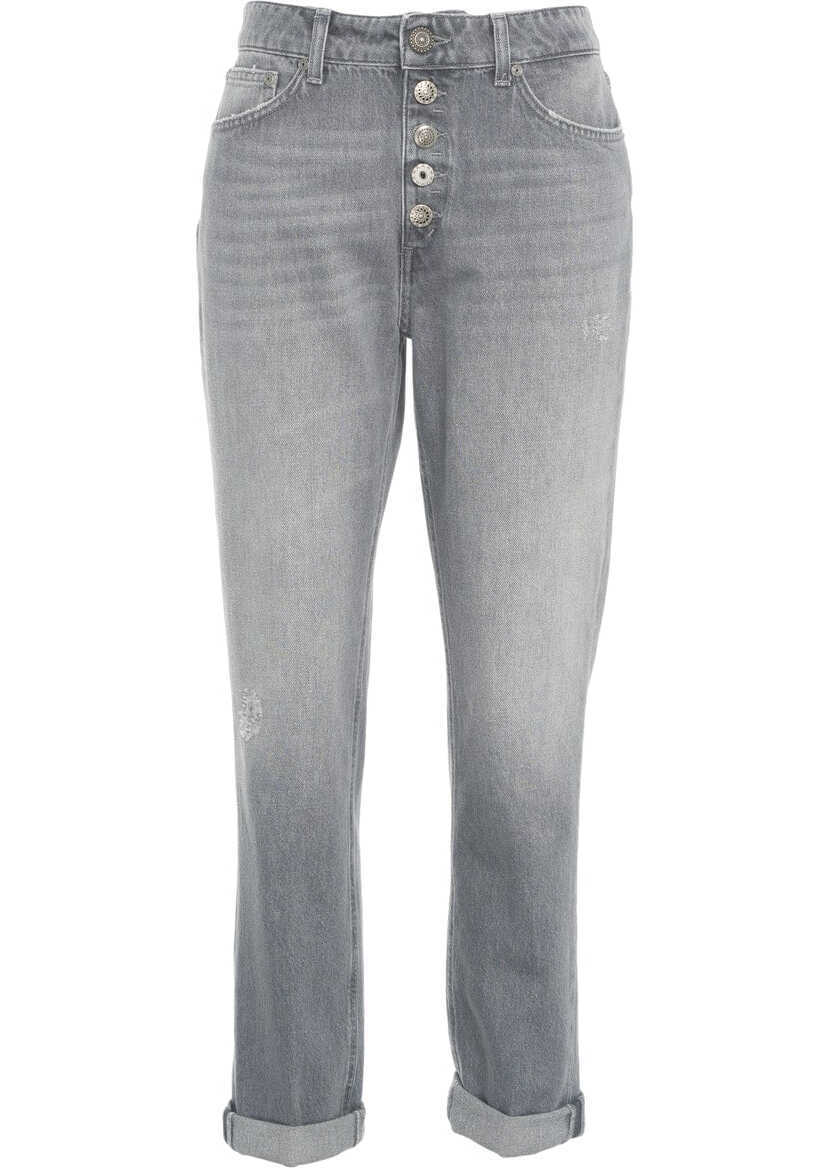 Blugi drepti Dondup Loose fit jeans Koons Grey Femei (BM 17476516) 1