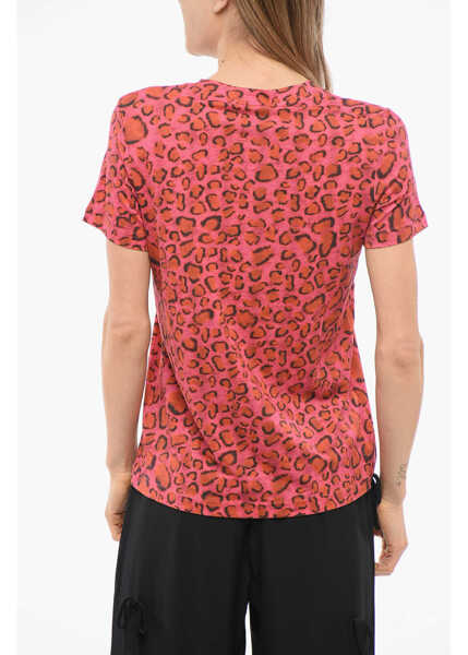 Tricouri Viktor & Rolf Animalier-Printed T-Shirt Red Femei (BM 17476636) 2