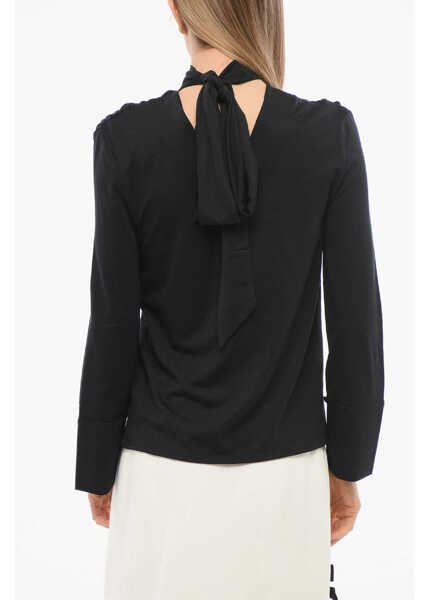 Bluze Viktor & Rolf Draped Sash Top Black Femei (BM 17476639) 2